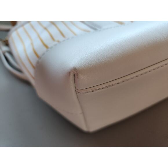 NWD Veronica Beard Canvas goody Crossbody Bag Leather Trim - Picture 9 of 12